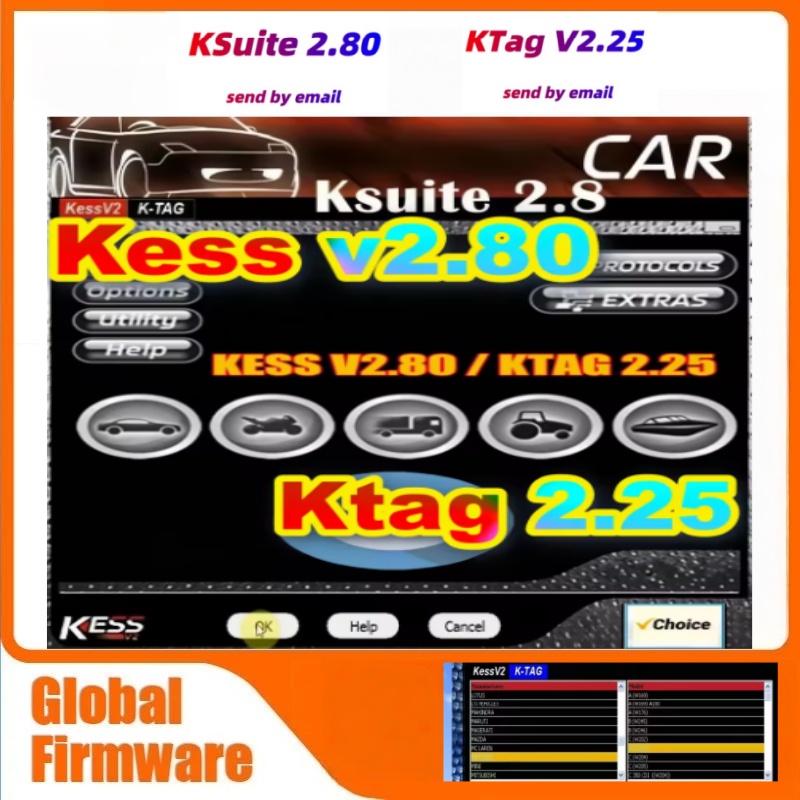 Ktag Ecu Tuning Tool - ซอฟต์แวร์ซ่อม KESS V2.80 ล่าสุด ปี 2024