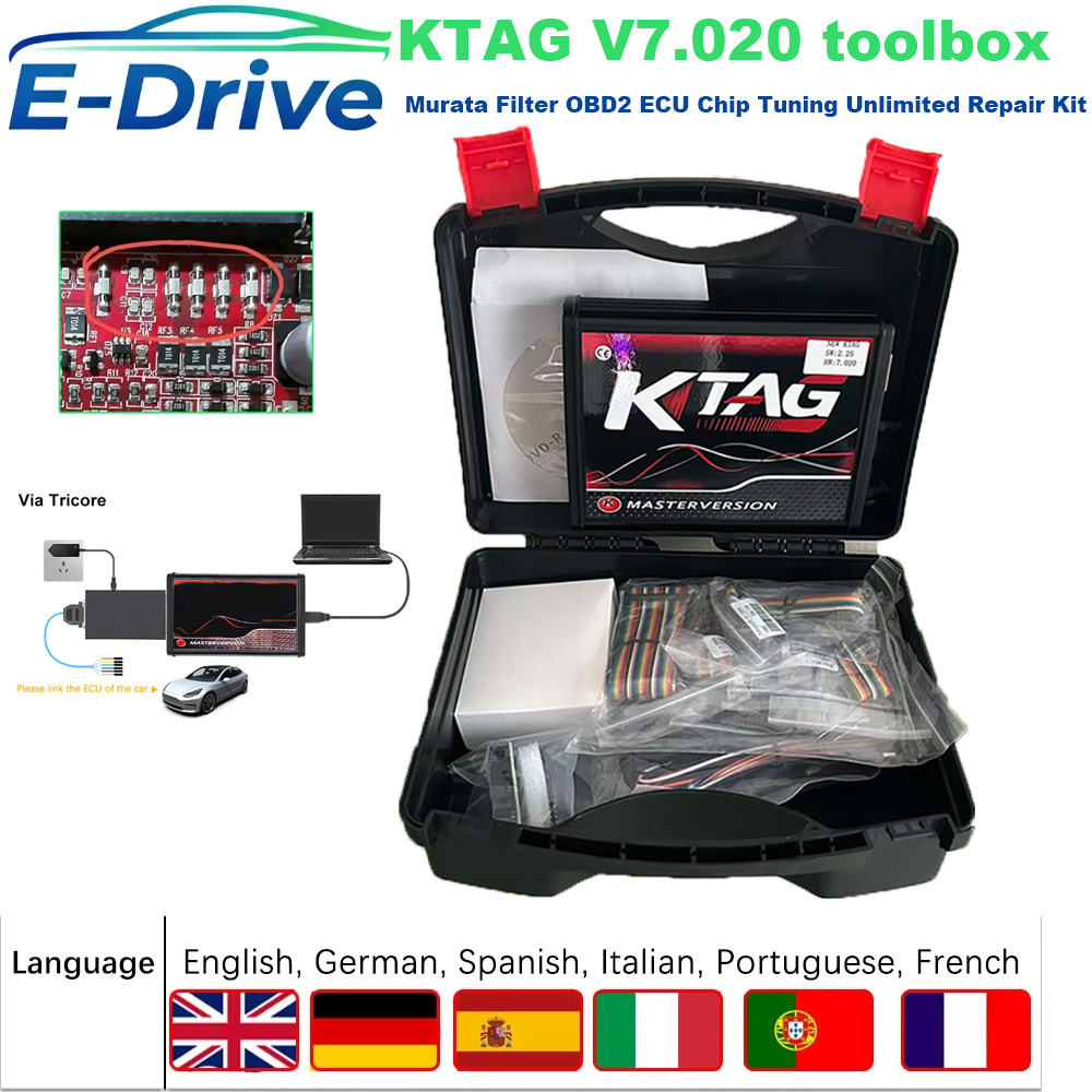 Ktag Ecu Tuning Tool - KTAG V7.020 KESS V5.017 เครื่องโปรแกรม ECU