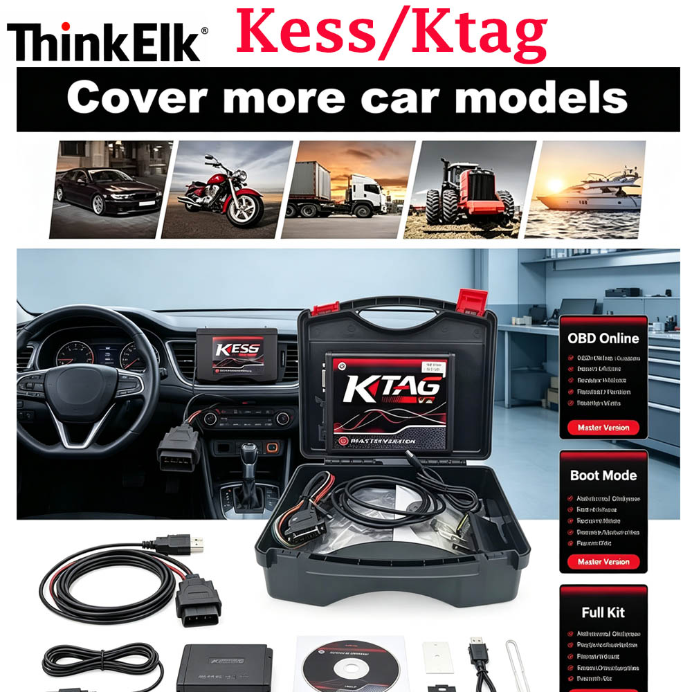 Ecu Programmer Kess V2 - เครื่องโปรแกรม ECU รุ่นใหม่ Kess/Ktag KTAG V7.020