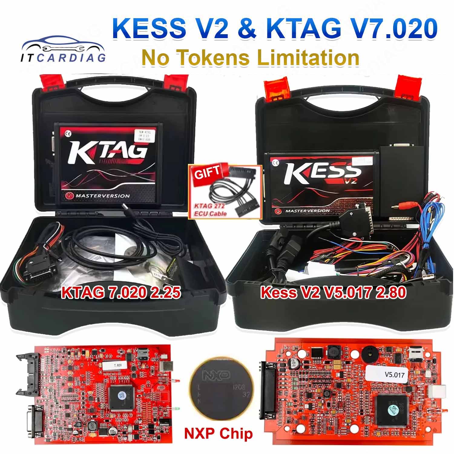 ไม่มีโทเค็น KESS V2 KTAG V7.02 - Ktag Ecu Tuning Tool บทวิจารณ์และราคา