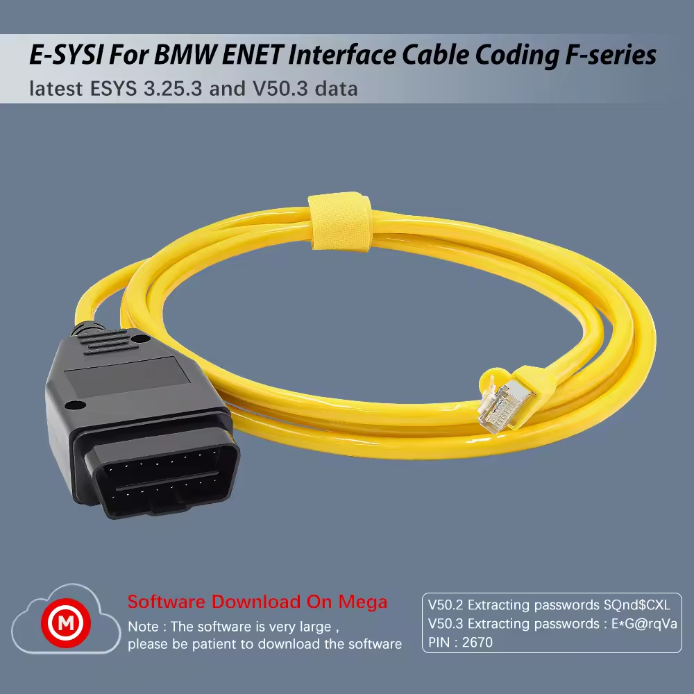 สาย ESYS ENET คุณภาพสูงสำหรับ  - Ecu Programmer For Bmw F Series บทวิจารณ์และราคา